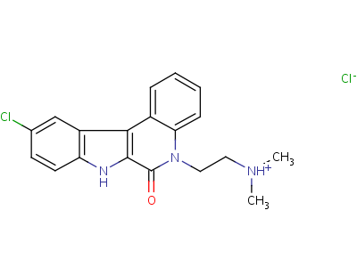 10-Chloro-5-(2-dimethylaminoethyl)-7h-indolo(2,3-c)quinoline-6(5h)-oneStructure,52865-60-8Structure 10-Chloro-5-(2-dimethylaminoethyl)-7h-indolo(2,3-c)quinoline-6(5h)-one Structure,52865-60-8Structure