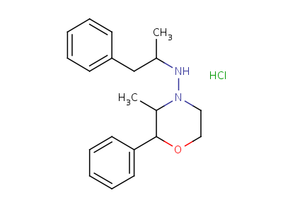 3-Methyl-4-(1-phenyl-2-propylamino)-2-phenylmorpholine hydrochlorideStructure,60789-95-9Structure 3-Methyl-4-(1-phenyl-2-propylamino)-2-phenylmorpholine hydrochloride Structure,60789-95-9Structure