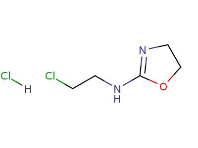 2-噁唑胺, N-(2-氯乙基)-4,5-二氫鹽酸鹽結構式,73771-48-9結構式