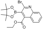 2-Bromo-3-(4,4,5,5-tetramethyl-1,3,2-dioxaborolan-2-yl)-4-quinolinecarboxylic acid ethyl esterStructure,1000007-25-9Structure 2-Bromo-3-(4,4,5,5-tetramethyl-1,3,2-dioxaborolan-2-yl)-4-quinolinecarboxylic acid ethyl ester Structure,1000007-25-9Structure