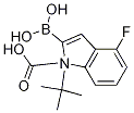 1H-Indole-1-carboxylic acid, 2-borono-4-fluoro-, 1-(1,1-dimethylethyl)esterStructure,1000068-25-6Structure 1H-Indole-1-carboxylic acid, 2-borono-4-fluoro-, 1-(1,1-dimethylethyl)ester Structure,1000068-25-6Structure