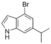 1H-indole,4-bromo-6-(1-methylethyl)-Structure,1000343-72-5Structure 1H-indole,4-bromo-6-(1-methylethyl)- Structure,1000343-72-5Structure