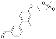 2,6-Dimethyl-4-(3-(methylsulfonyl)propoxy)biphenyl-3-carbaldehydeStructure,1000413-84-2Structure 2,6-Dimethyl-4-(3-(methylsulfonyl)propoxy)biphenyl-3-carbaldehyde Structure,1000413-84-2Structure