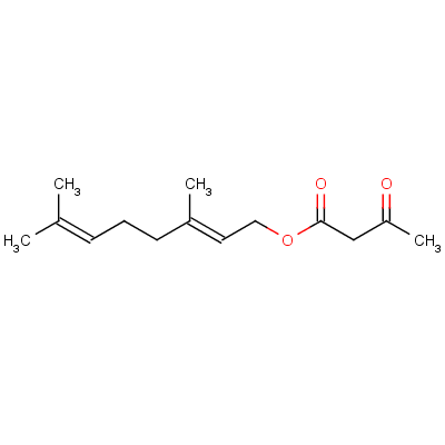 (E)-3,7-dimethyl-2,6-octadienyl acetoacetateStructure,10032-00-5Structure (E)-3,7-dimethyl-2,6-octadienyl acetoacetate Structure,10032-00-5Structure
