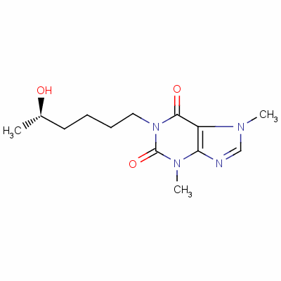 1-(5-Hydroxyhexyl)-3,7-Dimethylpurine-2,6-DioneStructure,100324-81-0Structure 1-(5-Hydroxyhexyl)-3,7-Dimethylpurine-2,6-Dione Structure,100324-81-0Structure