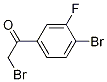 2-Bromo-1-(4-bromo-3-fluorophenyl)ethanone Structure,1003879-02-4Structure