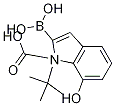 1H-Indole-1-carboxylic acid, 2-borono-7-hydroxy-, 1-(1,1-dimethylethyl) esterStructure,1004552-87-7Structure 1H-Indole-1-carboxylic acid, 2-borono-7-hydroxy-, 1-(1,1-dimethylethyl) ester Structure,1004552-87-7Structure