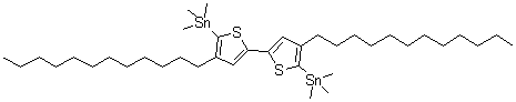 (4,4’-Didodecyl-2,2’-bithiophene-5,5’-diyl)bis(trimethylstannane)Structure,1007347-63-8Structure (4,4’-Didodecyl-2,2’-bithiophene-5,5’-diyl)bis(trimethylstannane) Structure,1007347-63-8Structure