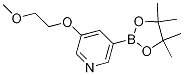 3-(2-Methoxyethoxy)-5-(4,4,5,5-tetramethyl-1,3,2-dioxaborolan-2-yl)-pyridineStructure,1010104-34-3Structure 3-(2-Methoxyethoxy)-5-(4,4,5,5-tetramethyl-1,3,2-dioxaborolan-2-yl)-pyridine Structure,1010104-34-3Structure