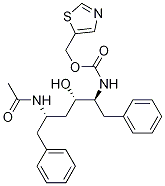 1,3-噻唑-5-甲基 n-[(1s,2s,4s)-4-(乙?；被?-1-芐基-2-羥基-5-苯基戊基]氨基甲酸酯結(jié)構(gòu)式_1010808-43-1結(jié)構(gòu)式