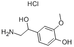 4-(2-Amino-1-Hydroxyethyl)-2-Methoxyphenol HydrochlorideStructure,1011-74-1Structure 4-(2-Amino-1-Hydroxyethyl)-2-Methoxyphenol Hydrochloride Structure,1011-74-1Structure
