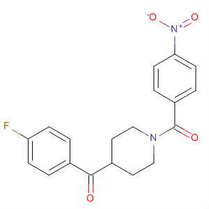 4-(4-氟苯甲?；?-1-(4-硝基苯甲酰基)哌啶結(jié)構(gòu)式_101387-76-2結(jié)構(gòu)式