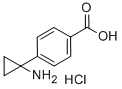 Benzoic acid, 4-(1-aminocyclopropyl)-, hydrochloride (1:1)Structure,1014645-83-0Structure Benzoic acid, 4-(1-aminocyclopropyl)-, hydrochloride (1:1) Structure,1014645-83-0Structure