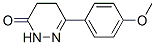4,5-Dihydro-6-(4-methoxyphenyl)pyridazin-3(2h)-oneStructure,1017-06-7Structure 4,5-Dihydro-6-(4-methoxyphenyl)pyridazin-3(2h)-one Structure,1017-06-7Structure