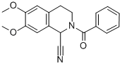 2-Benzoyl-1-cyano-6,7-dimethoxy-1,2,3,4-tetrahydroisoquinolineStructure,10174-83-1Structure 2-Benzoyl-1-cyano-6,7-dimethoxy-1,2,3,4-tetrahydroisoquinoline Structure,10174-83-1Structure