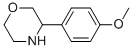 3-(4-甲氧基苯基)嗎啉結(jié)構(gòu)式_1017481-31-0結(jié)構(gòu)式