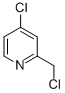 4-Chloro-2-chloromethyl-pyridineStructure,10177-21-6Structure 4-Chloro-2-chloromethyl-pyridine Structure,10177-21-6Structure