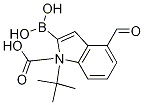 1H-Indole-1-carboxylic acid, 2-borono-4-formyl-, 1-(1,1-dimethylethyl) esterStructure,1021342-90-4Structure 1H-Indole-1-carboxylic acid, 2-borono-4-formyl-, 1-(1,1-dimethylethyl) ester Structure,1021342-90-4Structure