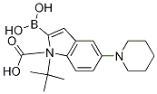 1H-Indole-1-carboxylic acid, 2-borono-5-(1-piperidinyl)-, 1-(1,1-dimethylethyl) esterStructure,1021342-93-7Structure 1H-Indole-1-carboxylic acid, 2-borono-5-(1-piperidinyl)-, 1-(1,1-dimethylethyl) ester Structure,1021342-93-7Structure