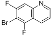 5,7-Difluoro-6-bromoquinoline Structure,1022091-49-1Structure