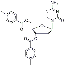 1-(2-脫氧-3,5-二-O-甲苯?；?β-D-呋核亞硝脲)-2-氧代-4-氨基-1,2-二氫-1,3,5-三嗪結構式_10302-79-1結構式
