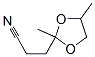 1,3-Dioxolane-2-propanenitrile, 2,4-dimethyl-Structure,103900-54-5Structure 1,3-Dioxolane-2-propanenitrile, 2,4-dimethyl- Structure,103900-54-5Structure