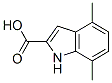 4,7-Dimethyl-1H-indole-2-carboxylic acidStructure,103988-96-1Structure 4,7-Dimethyl-1H-indole-2-carboxylic acid Structure,103988-96-1Structure