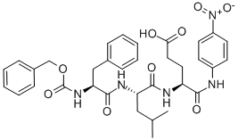 Z-Phe-Leu-Glu-pNA結(jié)構(gòu)式_104634-10-8結(jié)構(gòu)式