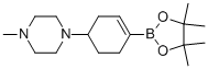1-甲基-4-(4-(4,4,5,5-四甲基-1,3,2-二噁硼烷-2-基)環(huán)hex-3-enyl)哌嗪結(jié)構(gòu)式_1046793-62-7結(jié)構(gòu)式