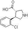 Trans-4-(2-chlorophenyl)pyrrolidine-3-carboxylic acidStructure,1047651-79-5Structure Trans-4-(2-chlorophenyl)pyrrolidine-3-carboxylic acid Structure,1047651-79-5Structure
