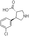 Trans-4-(3-chlorophenyl)pyrrolidine-3-carboxylic acidStructure,1047651-80-8Structure Trans-4-(3-chlorophenyl)pyrrolidine-3-carboxylic acid Structure,1047651-80-8Structure
