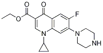 Ethyl1-cyclopropyl-6-fluoro-4-oxo-7-(piperazin-1-yl)-1,4-dihydroquinoline-3-carboxylateStructure,105404-65-7Structure Ethyl1-cyclopropyl-6-fluoro-4-oxo-7-(piperazin-1-yl)-1,4-dihydroquinoline-3-carboxylate Structure,105404-65-7Structure