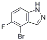 1H-indazole,4-bromo-5-fluoro-Structure,1056264-22-2Structure 1H-indazole,4-bromo-5-fluoro- Structure,1056264-22-2Structure