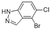 1H-Indazole, 4-bromo-5-chloro-Structure,1056264-74-4Structure 1H-Indazole, 4-bromo-5-chloro- Structure,1056264-74-4Structure