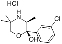 (+)-(2S,3S)-2-(3-chlorophenyl)-3,5,5-trimethylmorpholin-2-olStructure,106083-71-0Structure (+)-(2S,3S)-2-(3-chlorophenyl)-3,5,5-trimethylmorpholin-2-ol Structure,106083-71-0Structure