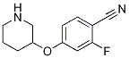 2-Fluoro-4-(piperidin-3-yloxy)-benzonitrileStructure,1063734-68-8Structure 2-Fluoro-4-(piperidin-3-yloxy)-benzonitrile Structure,1063734-68-8Structure