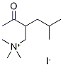 2-Acetyl-n,n,n,4-tetramethylpentan-1-aminium iodideStructure,1069-62-1Structure 2-Acetyl-n,n,n,4-tetramethylpentan-1-aminium iodide Structure,1069-62-1Structure