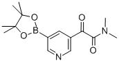 N,N-二甲基-ALPHA-氧代-5-(4,4,5,5-四甲基-1,3,2-二噁硼烷-2-基)-3-吡啶乙酰胺結構式_1071454-39-1結構式