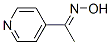 (Z)-1-(吡啶-4-基)乙酮 肟結(jié)構(gòu)式_107445-21-6結(jié)構(gòu)式
