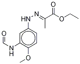 Ethyl pyruvate-3-formylamino-4-methoxyphenylhydrazoneStructure,107575-59-7Structure Ethyl pyruvate-3-formylamino-4-methoxyphenylhydrazone Structure,107575-59-7Structure