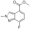 2H-Indazole-4-carboxylic acid, 7-fluoro-2-methyl-, methyl esterStructure,1079993-20-6Structure 2H-Indazole-4-carboxylic acid, 7-fluoro-2-methyl-, methyl ester Structure,1079993-20-6Structure