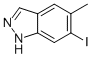 1H-Indazole, 6-iodo-5-methyl-Structure,1082040-11-6Structure 1H-Indazole, 6-iodo-5-methyl- Structure,1082040-11-6Structure
