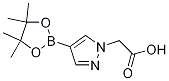 4-(4,4,5,5-四甲基-1,3,2-二噁硼烷-2-基)-1H-吡唑-1-乙酸結(jié)構(gòu)式_1083326-41-3結(jié)構(gòu)式