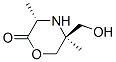 2-Morpholinone,5-(hydroxymethyl)-3,5-dimethyl-,cis-(9ci)Structure,108713-79-7Structure 2-Morpholinone,5-(hydroxymethyl)-3,5-dimethyl-,cis-(9ci) Structure,108713-79-7Structure
