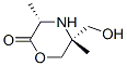 2-Morpholinone,5-(hydroxymethyl)-3,5-dimethyl-,trans-(9ci)Structure,108713-80-0Structure 2-Morpholinone,5-(hydroxymethyl)-3,5-dimethyl-,trans-(9ci) Structure,108713-80-0Structure