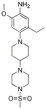5-Ethyl-2-methoxy-4-(4-(4-(methylsulfonyl)piperazin-1-yl)piperidin-1-yl)anilineStructure,1089282-91-6Structure 5-Ethyl-2-methoxy-4-(4-(4-(methylsulfonyl)piperazin-1-yl)piperidin-1-yl)aniline Structure,1089282-91-6Structure