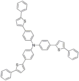 Tris(4-(5-phenylthiophen-2-y l)phenyl)amineStructure,1092356-36-9Structure Tris(4-(5-phenylthiophen-2-y l)phenyl)amine Structure,1092356-36-9Structure