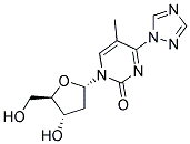 1-(2-脫氧-beta-D-赤式-呋喃戊糖基)-5-甲基-4-(1H-1,2,4-三唑-1-基)-2(1H)-嘧啶酮結構式_109389-25-5結構式
