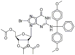 N-(4,4’-dimethoxytrityl)-8-bromoguanosine 2’,3’,5’-triacetateStructure,1096020-93-7Structure N-(4,4’-dimethoxytrityl)-8-bromoguanosine 2’,3’,5’-triacetate Structure,1096020-93-7Structure