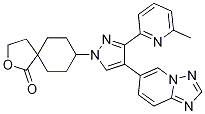 8-(4-([1,2,4]噻唑并[1,5-a]吡啶-6-基)-3-(6-甲基吡啶-2-基)-1H-吡唑-1-基)-2-噁螺[4.5]-1-癸酮結(jié)構(gòu)式_1097729-66-2結(jié)構(gòu)式
